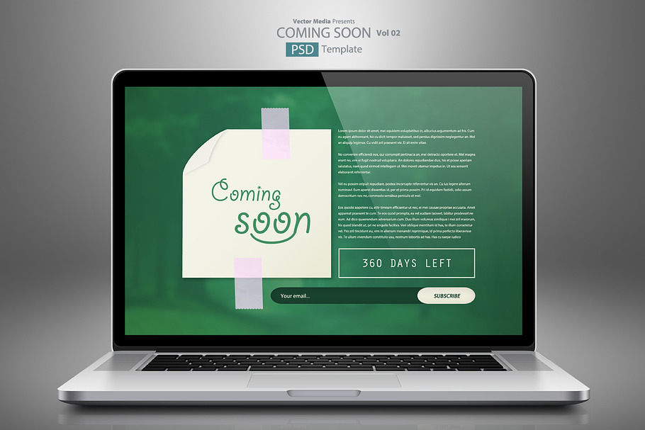 Coming Soon - PSD Template 02