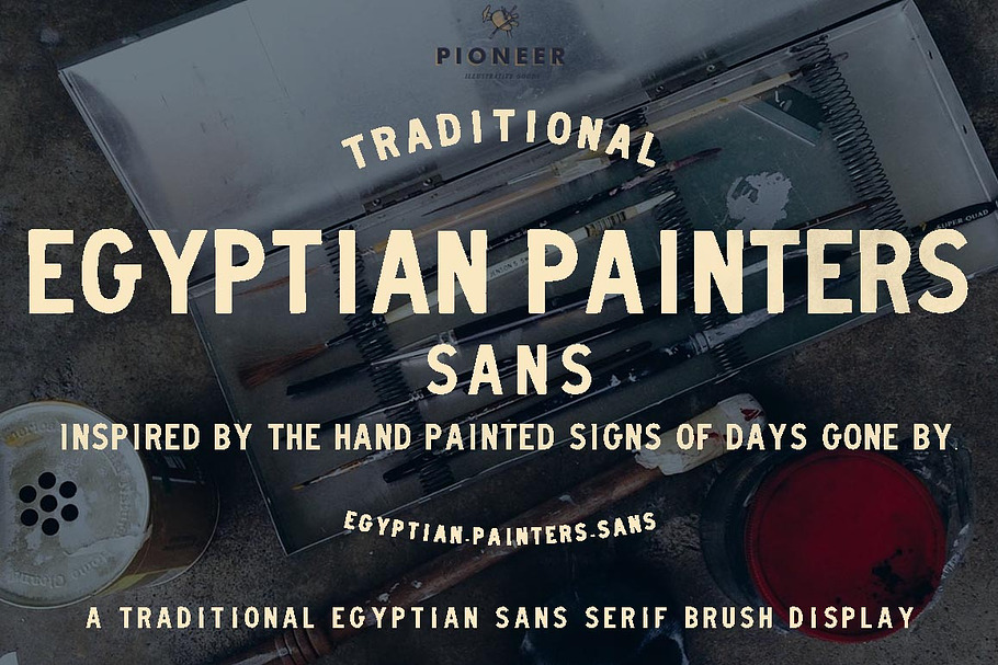 Egyptian Painters Sans in Sans-Serif Fonts - product preview 8