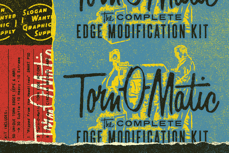Torn-O-Matic | Edge Modification Kit in Photoshop Brushes - product preview 8