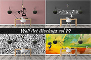 Wall Mockup - Sticker Mockup Vol 74