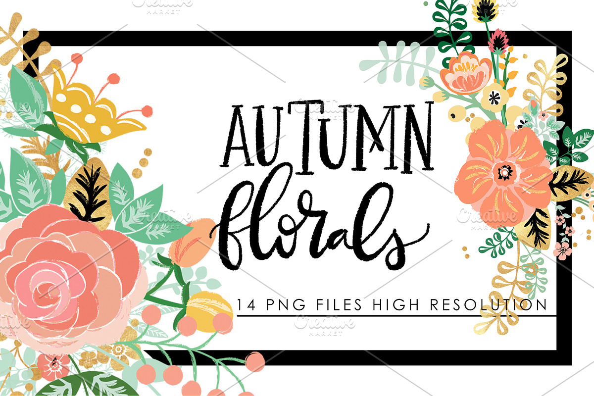 Autumn Florals in Illustrations - product preview 8