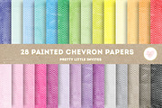 Painted Chevron Digital Papers