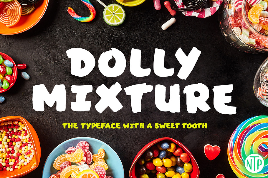 Dolly Mixture font in Sans-Serif Fonts - product preview 8
