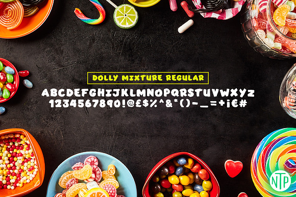 Dolly Mixture font in Sans-Serif Fonts - product preview 1