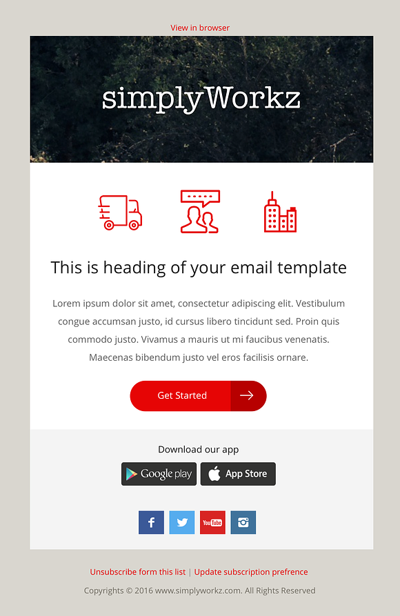5 Email Templates Bundle Sketch  in Email Templates - product preview 1