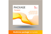 Medicine package template.