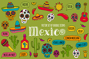 Vector Mexico icons