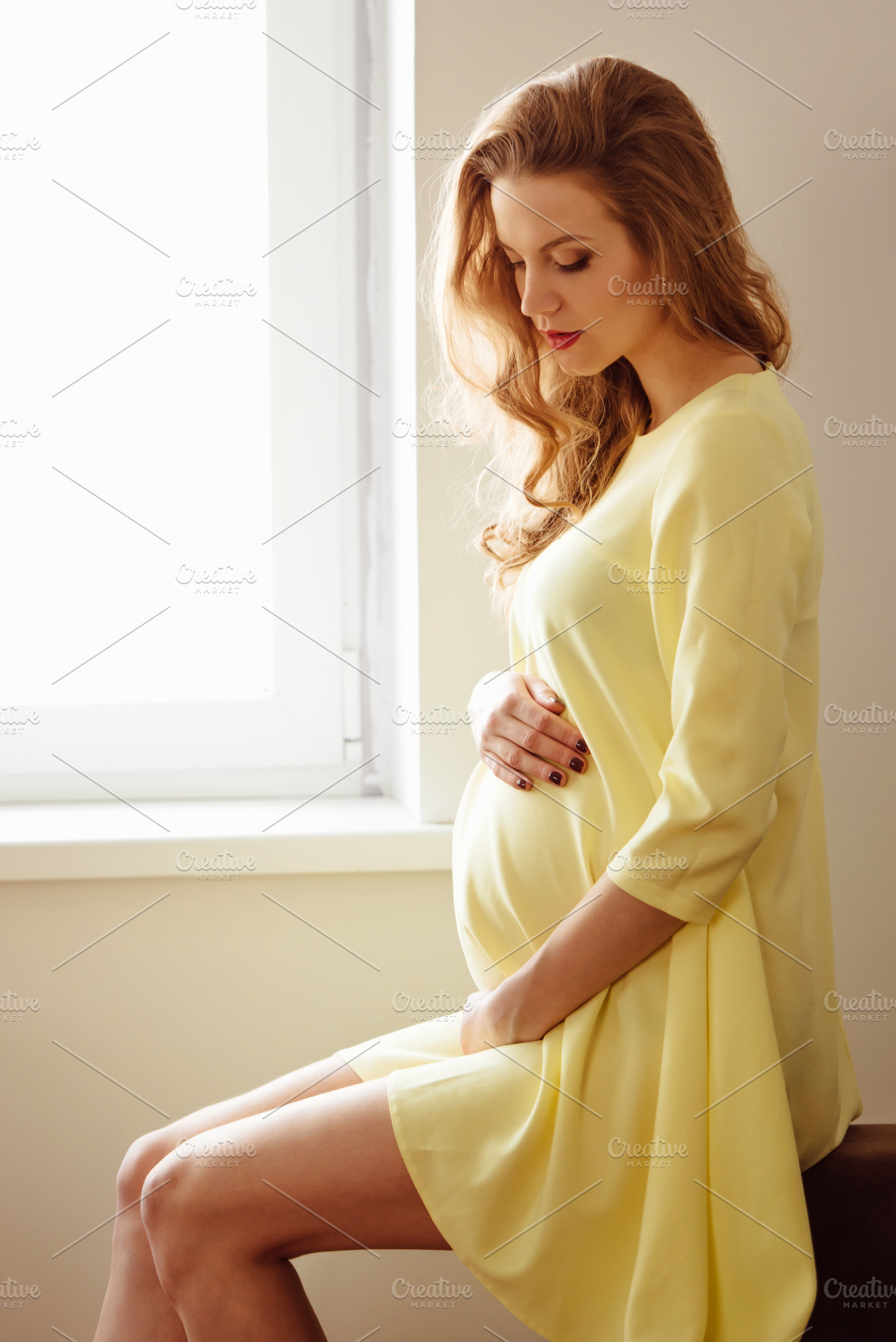 Beautiful Pregnant Girl High Quality People Images ~ Creative Market