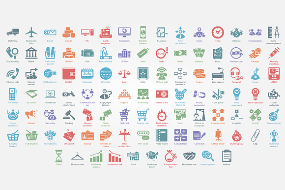 33% OFF SEO & Business Icons Bundle in Infographic Icons - product preview 2