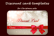 Discount cards for Christmas sale