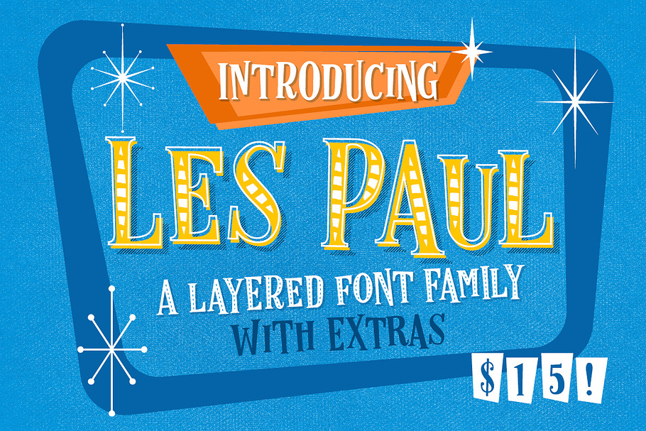 Les Paul • Font Family in Fancy Fonts - product preview 8