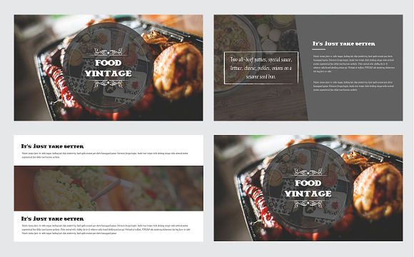 Food Vintage Powerpoint Template in PowerPoint Templates - product preview 1