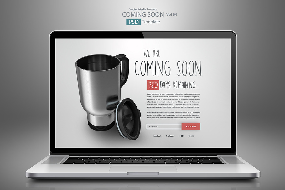 Coming Soon - PSD Template 04