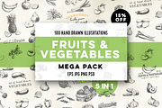 Mega pack. Fruits and vegetables.