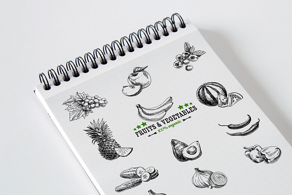 Mega pack. Fruits and vegetables. in Illustrations - product preview 4