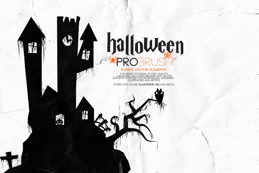 Halloween - ProBrush™ + Vectors in Photoshop Brushes - product preview 8