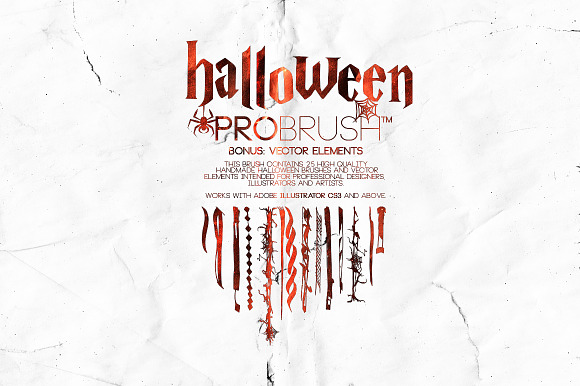 Halloween - ProBrush™ + Vectors in Photoshop Brushes - product preview 3