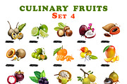 Culinary fruit set part 4