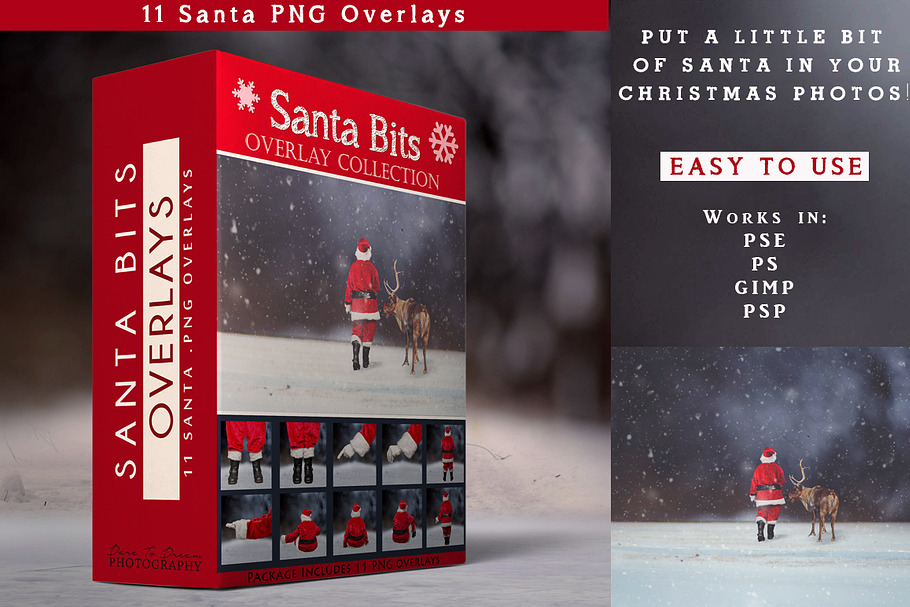 Santa PNG Overlays 11 - Santa Bits