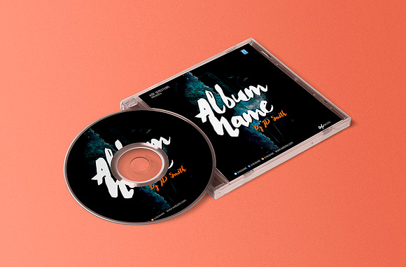 CD/DVD Album Cover Template in Stationery Templates - product preview 3