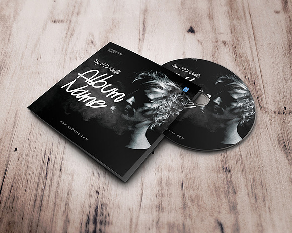 CD/DVD Album Cover Template in Stationery Templates - product preview 4