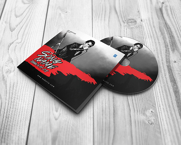 CD/DVD Album Cover Template in Stationery Templates - product preview 6