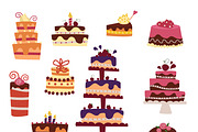 Vector cake collection