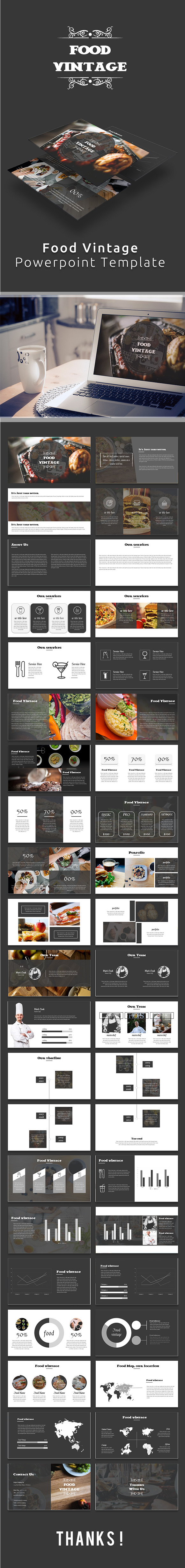 Food Vintage Powerpoint Template in PowerPoint Templates - product preview 12