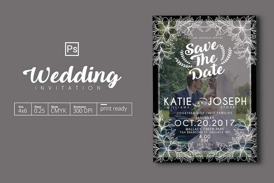 Wedding Invitation in Wedding Templates - product preview 8