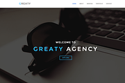 GREATY - One Page WordPress Theme