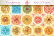 15 Floral Symmetry Patterns. Set #3