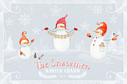 The Snowmen- winter watercolors