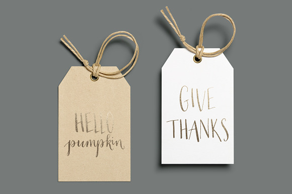 Thanksgiving Calligraphy Overlays in Illustrations - product preview 6