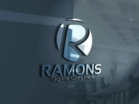 Ramons / R Letter Logo in Logo Templates - product preview 1
