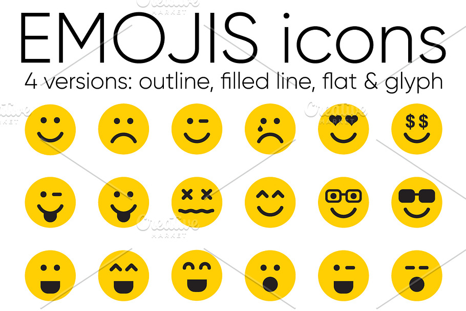 EMOJIS in Heart Emoticons - product preview 8