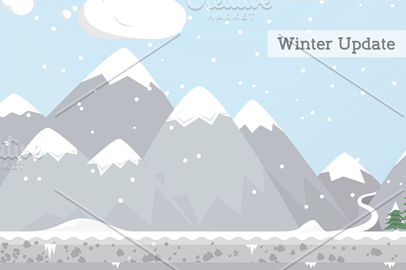 Mountains Vector Illustration in Illustrations - product preview 6