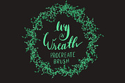 Ivy Wreath Procreate Brush