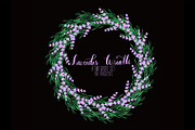 Lavender Wreath for Procreate app