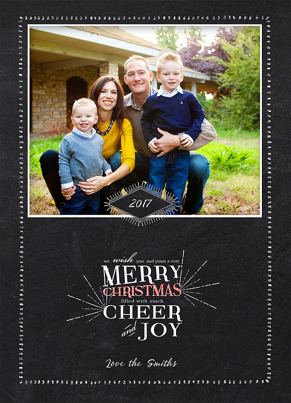 Christmas Photo Card Selection#16-12 in Card Templates - product preview 1