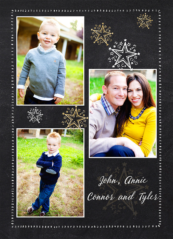 Christmas Photo Card Selection#16-12 in Card Templates - product preview 2