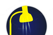 Vector table lamp icon