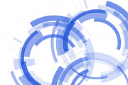 Blue abstract background, circles