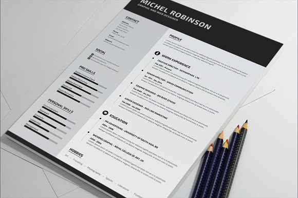Modern Resume/CV in Resume Templates - product preview 3