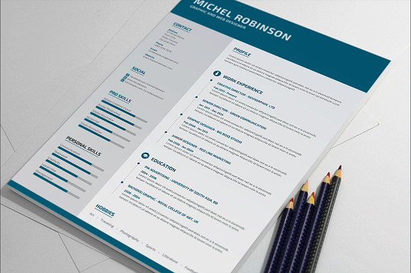 Modern Resume/CV in Resume Templates - product preview 4
