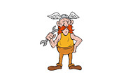 Viking Repairman Standing Spanner 