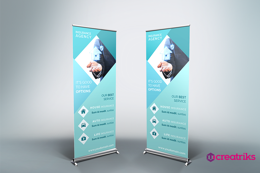 Insurance Agency Roll Up Banner-v38 in Presentation Templates - product preview 8