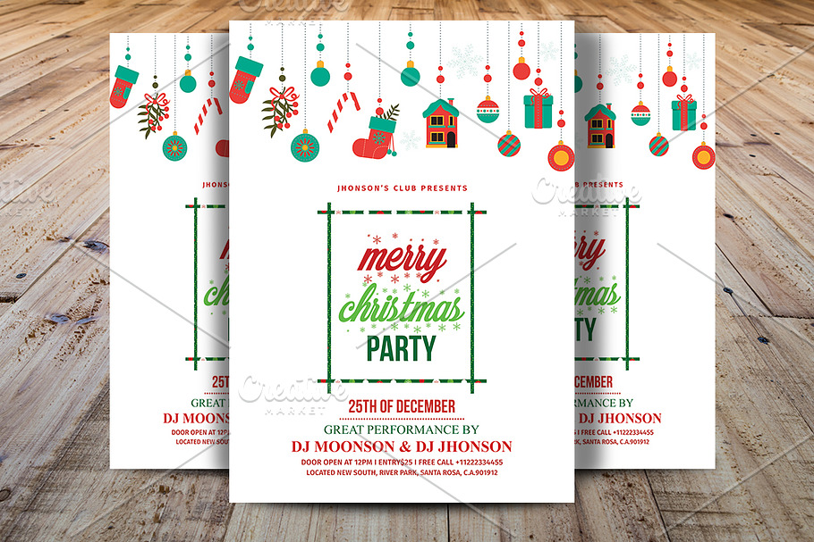 Merry Christmas Party Flyer V1