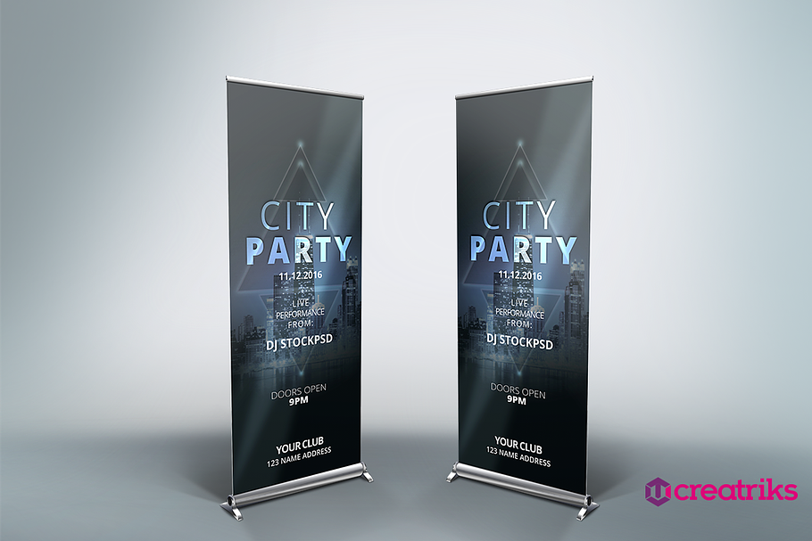 Party Roll Up Banner