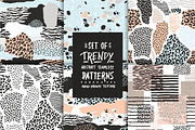 Set of abstract seamless patterns.