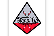 Stand up comedy show emblem
